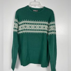 Samuel Windsor Green Wool Blend Sweater Size Medium